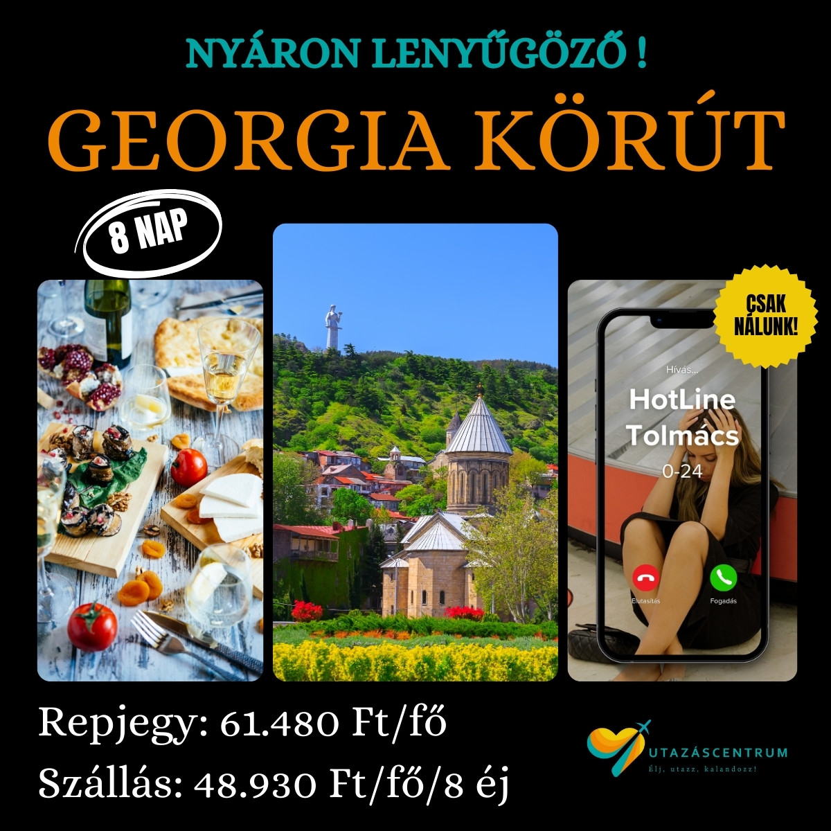 Grúzia Georgia utazás nyaralás utazási tipp látnivalók szállás repjegy utazáscentrum blog